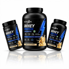 NUTRAXPM Athlete Signature Series • Whey Protein – High Quality Protein | 26g Protein | 5.8g BCAA – Mava Kulfi