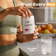NUTRAXPM Pre-Workout – Energy | Focus | Performance | 360g | 200mg Caffeine – Fruit Punch