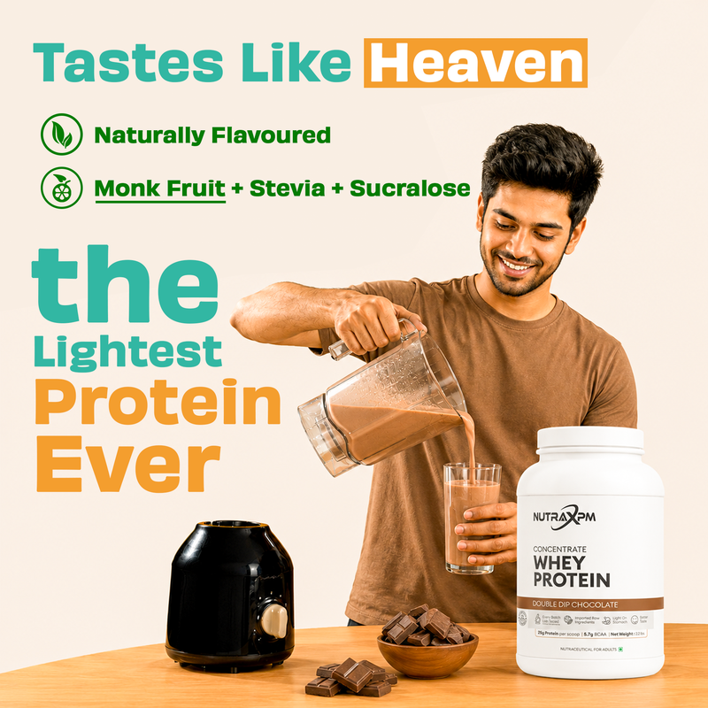 NUTRAXPM Concentrate Whey Protein – High Quality Protein | 25.2g Protein | 5.7g BCAA | 2.2 lbs – Mava Kulfi