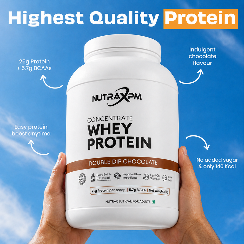 NUTRAXPM Concentrate Whey Protein – High Quality Protein | 25.2g Protein | 5.7g BCAA | 2.2 lbs – Mava Kulfi