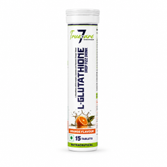 L-Glutathione Reduced Effervescent Tablets 500mg with NAC, Vitamin C, Hyaluronic Acid, Astaxanthin & Zinc | Skin Glow, Detox & Antioxidant Support | Orange Flavour | 15 Tablets
