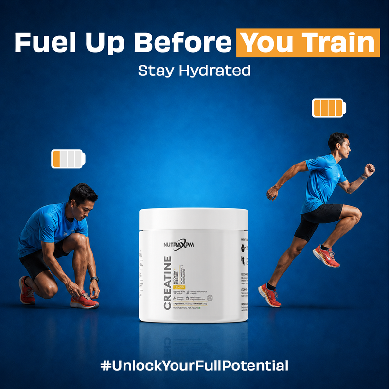 NUTRAXPM Creatine Monohydrate Micronized | 5.4g Per Serving | 300g | 50 Servings – Lemon