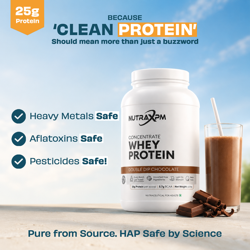 NUTRAXPM Concentrate Whey Protein – High Quality Protein | 25.2g Protein | 5.7g BCAA | 2.2 lbs – Mava Kulfi