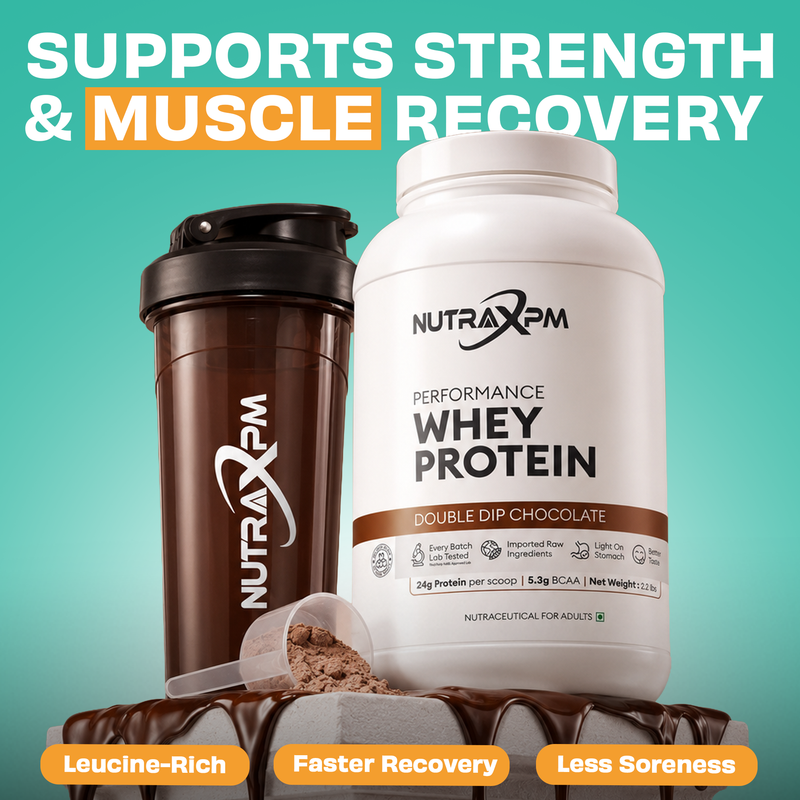 NUTRAXPM Performance Whey Protein – High Quality Protein | 24g Protein | 5.3g BCAA | 2.2 lbs – Cafe Mocha