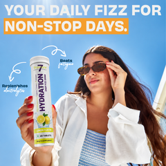 Hydration Electrolyte Effervescent Tablets | Lemon Flavor | Hydration & Mineral Support | 20  Tablets