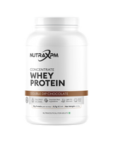NUTRAXPM Concentrate Whey Protein – High Quality Protein | 25.2g Protein | 5.7g BCAA | 2.2 lbs – Double Dip Chocolate