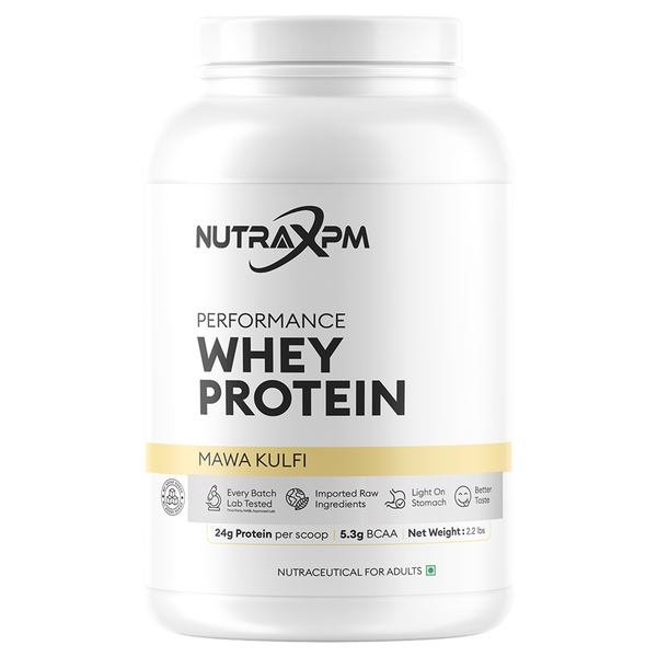 NUTRAXPM Performance Whey Protein – High Quality Protein | 24g Protein | 5.3g BCAA | 2.2 lbs – Mava Kulfi