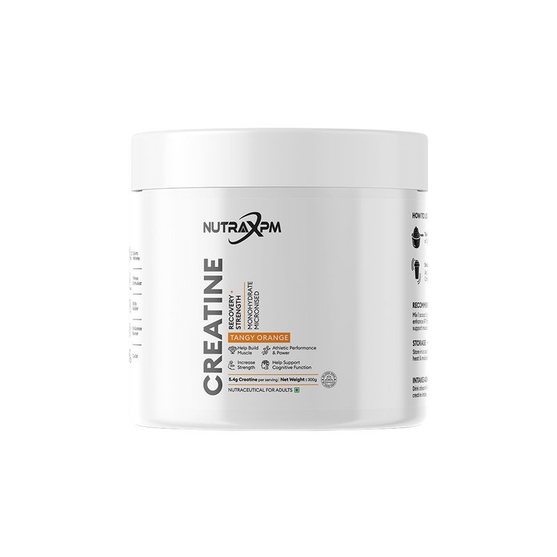 NUTRAXPM Creatine Monohydrate Micronized | 5.4g Per Serving | 300g | 50 Servings – Tangy Orange